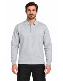 Coverpro WorkCore Polo Gri Erkek İş Sweatshirtü