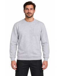 Coverpro WorkCore Pro Gri Cepli Erkek İş Sweatshirtü